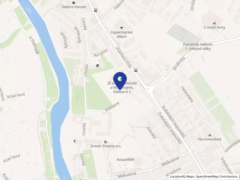 Základní škola JUDr. Josefa Mareše a Mateřská škola, Znojmo, Klášterní 2, příspěvková organizace, Klášterní 3301/2, 66902 Znojmo - Znojmo, IČO 71217860