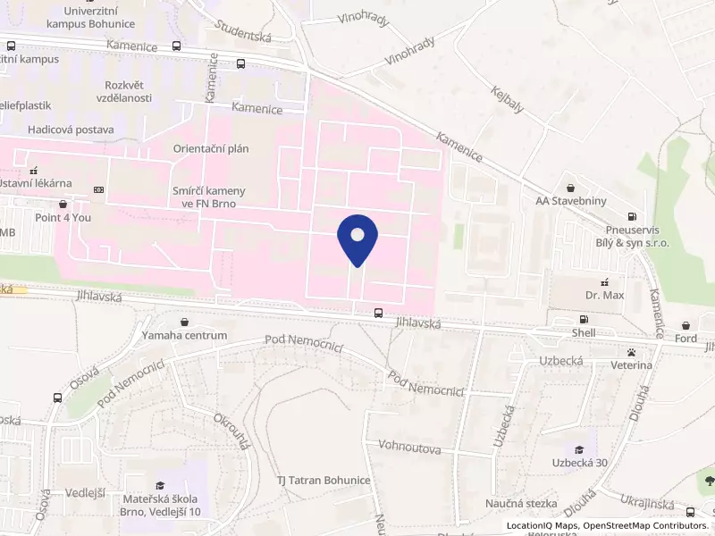 Fakultní nemocnice Brno, Jihlavská 340/20, 62500 Brno - Bohunice, IČO 65269705