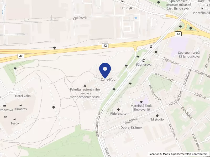 ZONE4YOU s.r.o., třída Generála Píky 2026/11, 61300 Brno - Černá Pole, IČO 25348825