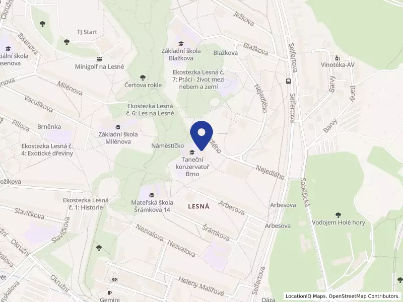 Taneční konzervatoř Brno, příspěvková organizace, Nejedlého 375/3, 63800 Brno - Lesná, IČO 00567566