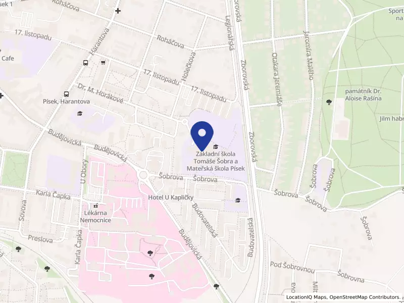Základní škola Svobodná a Mateřská škola Písek, Šobrova 2070, Šobrova 2070, 39701 Písek - Budějovické Předměstí, IČO 70943842