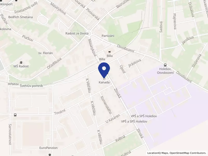Restaurace KANADA s.r.o., Zlínská 1416, 76901 Holešov - Holešov, IČO 26282437