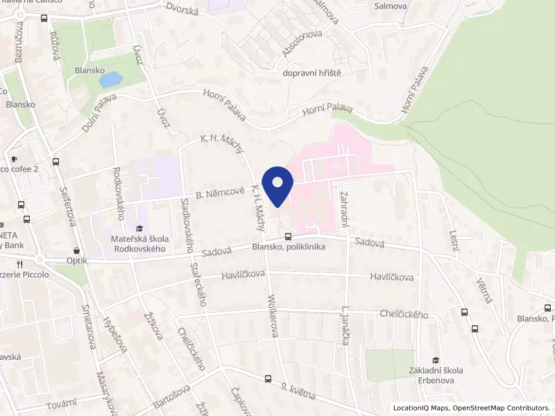 Nemocnice Blansko, Sadová 1596/33, 67801 Blansko - Blansko, IČO 00386634