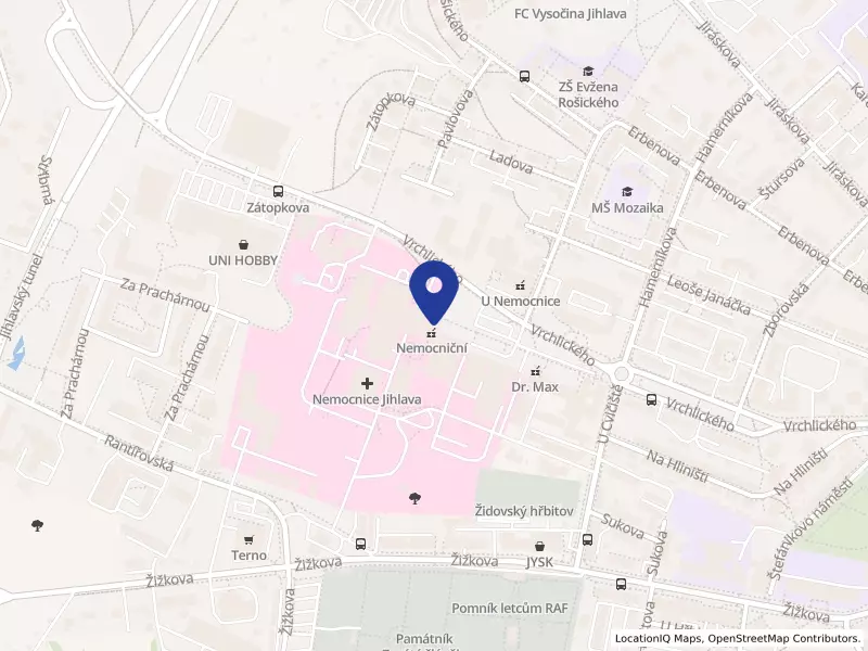 Nemocnice Jihlava, příspěvková organizace, Vrchlického 4630/59, 58601 Jihlava - Jihlava, IČO 00090638