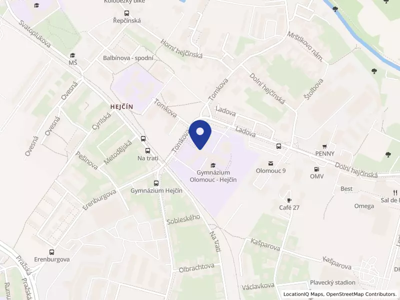 Gymnázium, Olomouc - Hejčín, Tomkova 45, Tomkova 314/45, 77900 Olomouc - Hejčín, IČO 00601799