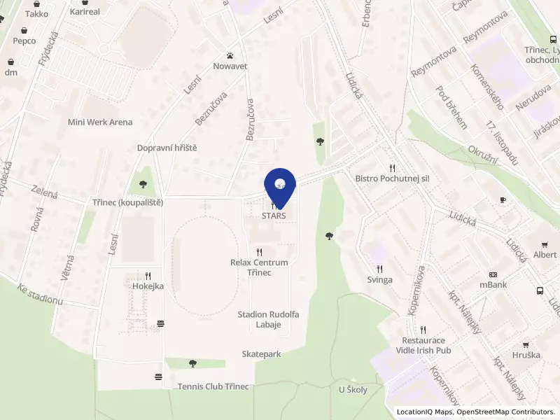 Správa tělovýchovných a rekreačních služeb města Třinec (STaRS), Tyršova 275, 73961 Třinec - Staré Město, IČO 00846686