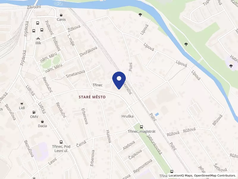 Statutární město Třinec, Jablunkovská 160, 73961 Třinec - Staré Město, IČO 00297313