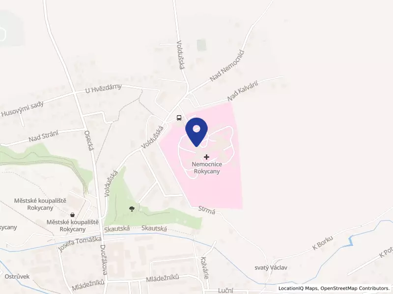 Rokycanská nemocnice, a.s., Voldušská 750, 33701 Rokycany - Nové Město, IČO 26360900