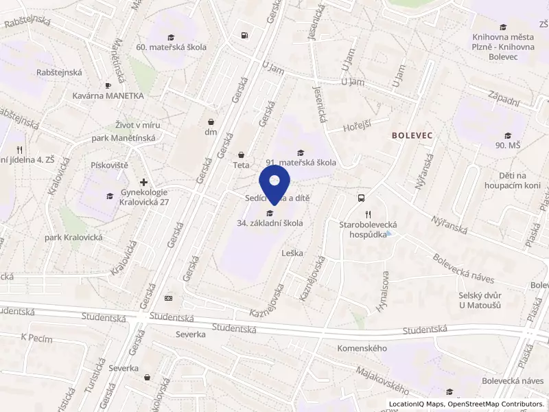 34. základní škola Plzeň, Gerská 32, příspěvková organizace, Gerská 1246/32, 32300 Plzeň - Bolevec, IČO 66362504