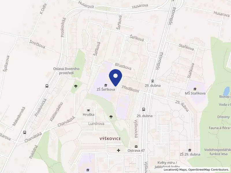 Základní škola a mateřská škola Ostrava-Výškovice, Šeříková 33, příspěvková organizace, Šeříková 682/33, 70030 Ostrava - Výškovice, IČO 70631786