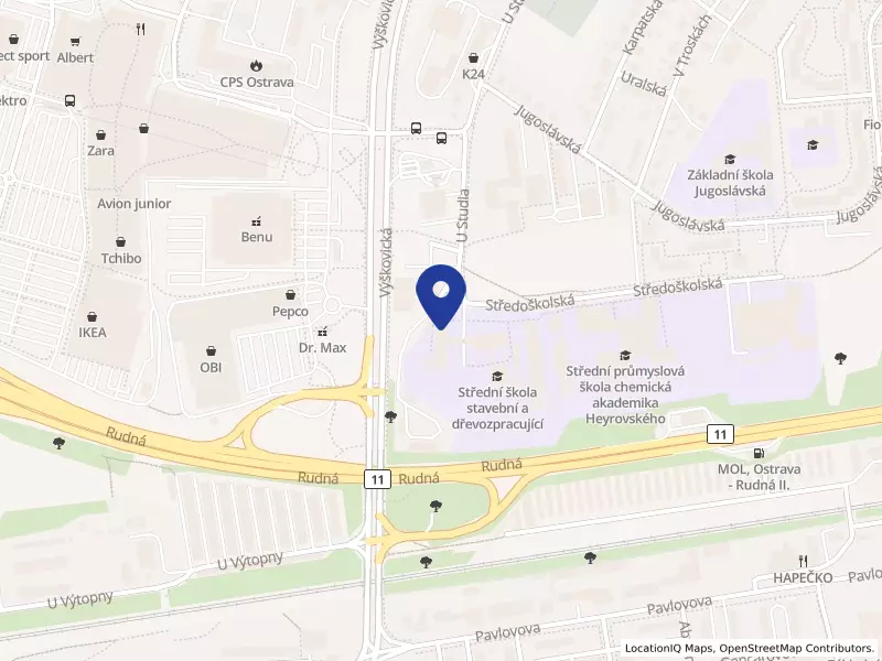 Střední škola stavební a dřevozpracující, Ostrava, příspěvková organizace, U Studia 2654/33, 70030 Ostrava - Zábřeh, IČO 00845213