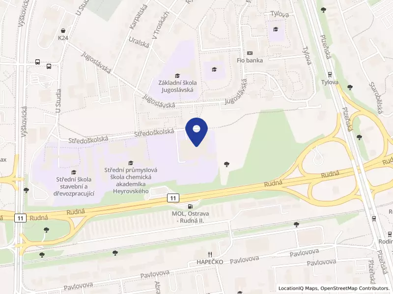 Střední průmyslová škola stavební, Ostrava, příspěvková organizace, Středoškolská 2992/3, 70030 Ostrava - Zábřeh, IČO 00602116