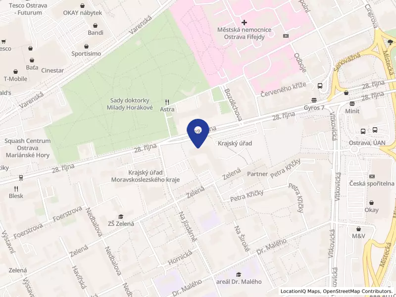 Dopravní projektování, spol. s r.o., 28. října 3388/111, 70200 Ostrava - Moravská Ostrava, IČO 25361520