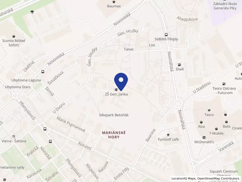 Základní škola Ostrava - Mariánské Hory, Gen. Janka 1208, příspěvková organizace, Gen. Janka 1208, 70900 Ostrava - Mariánské Hory, IČO 70984158