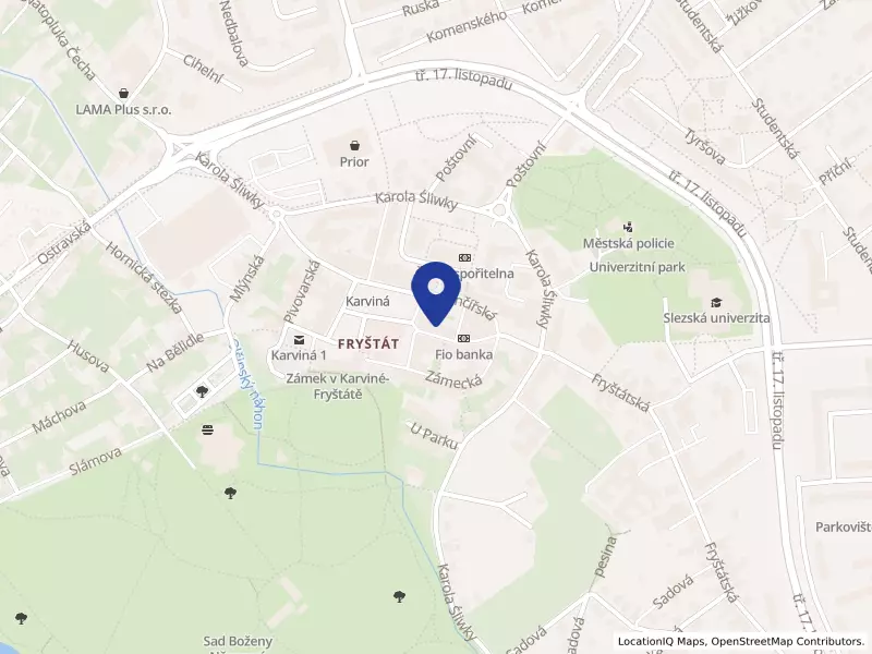 Statutární město Karviná, Fryštátská 72/1, 73301 Karviná - Fryštát, IČO 00297534