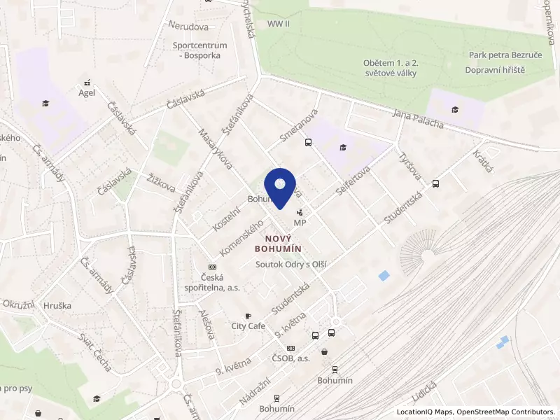 Město Bohumín, Bohumín, Masarykova 158, 73581 Bohumín - Nový Bohumín, IČO 00297569