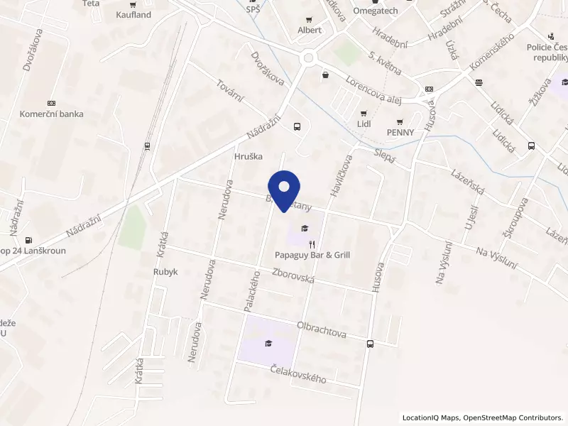 Školní jídelna MADORET Lanškroun, B. Smetany, B. Smetany 493, 56301 Lanškroun - Žichlínské Předměstí, IČO 61235032