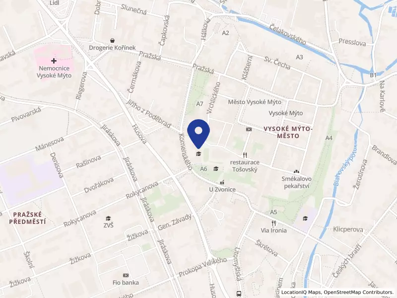 Gymnázium Vysoké Mýto, nám. Vaňorného 163, 56601 Vysoké Mýto - Vysoké Mýto-Město, IČO 49314645