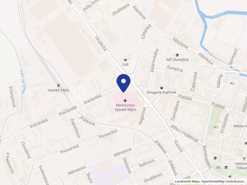 Vysokomýtská nemocnice, Hradecká 167, 56601 Vysoké Mýto - Pražské Předměstí, IČO 71207856