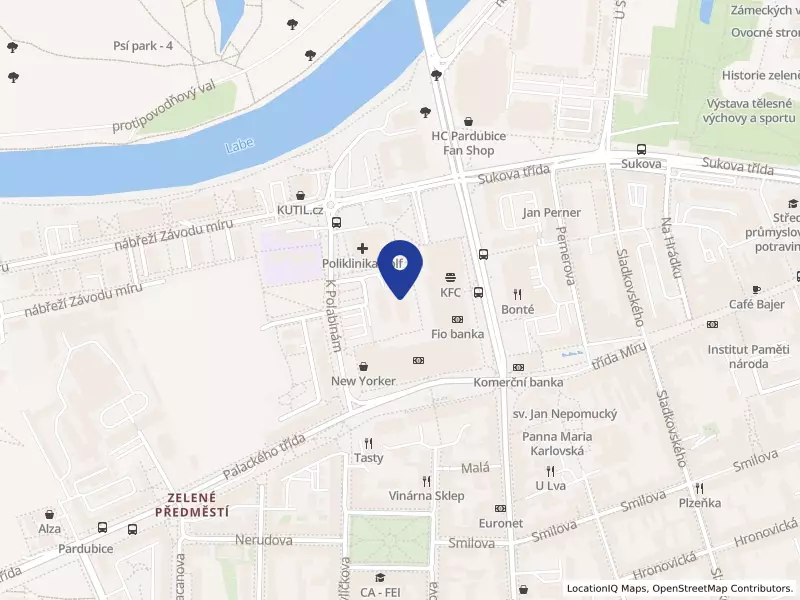 Interhotel Labe - F s.r.o., Masarykovo náměstí 2633, 53002 Pardubice - Zelené Předměstí, IČO 61251798