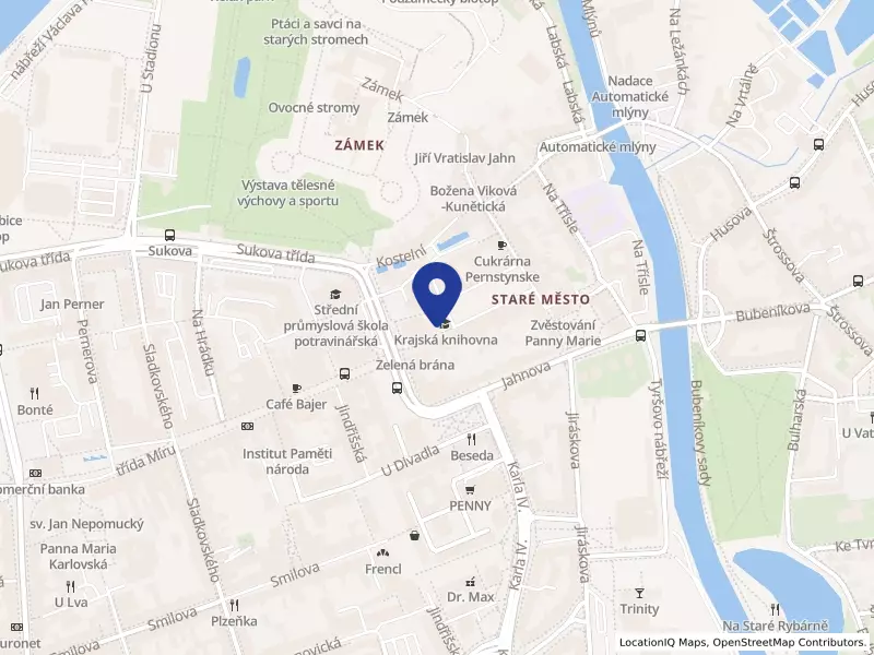 Krajská knihovna v Pardubicích, Pernštýnské náměstí 77, 53002 Pardubice - Pardubice-Staré Město, IČO 00085219