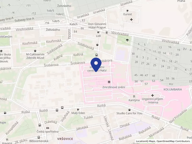 Fakultní nemocnice Královské Vinohrady, Šrobárova 1150/50, 10000 Praha 10 - Vinohrady, IČO 00064173