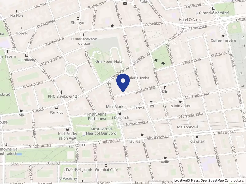 Obvodní soud pro Prahu 3, Jagellonská 1734/5, 13000 Praha 3 - Vinohrady, IČO 00024406