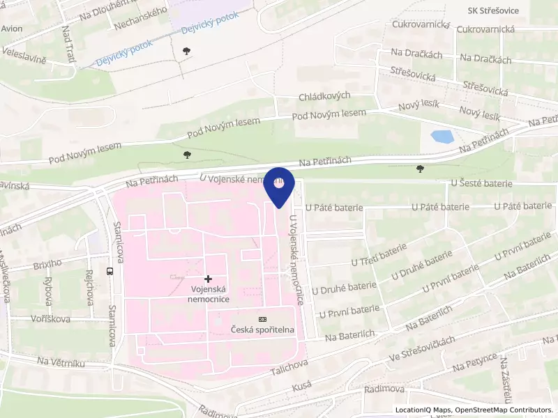 Ústřední vojenská nemocnice - Vojenská fakultní nemocnice Praha, U vojenské nemocnice 1200/1, 16200 Praha 6 - Břevnov, IČO 61383082