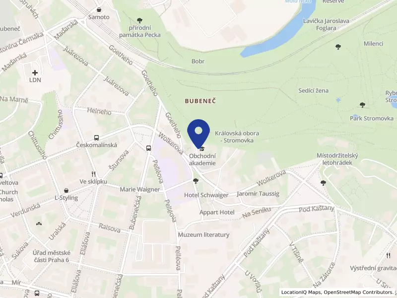 Obchodní akademie a Gymnázium Bubeneč, Krupkovo náměstí 26/4, 16000 Praha 6 - Bubeneč, IČO 61384534