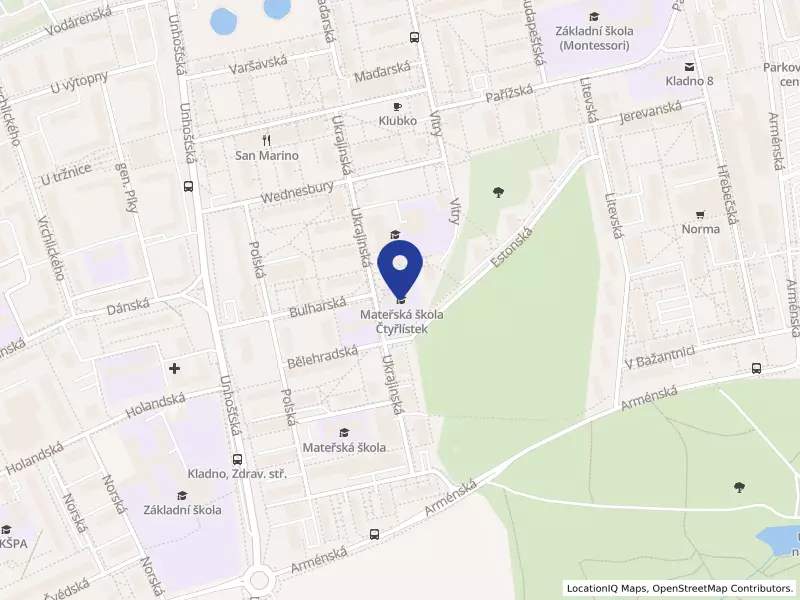 Mateřská škola Čtyřlístek Kladno, Bulharská 2330, Bulharská 2330, 27201 Kladno - Kročehlavy, IČO 61894249