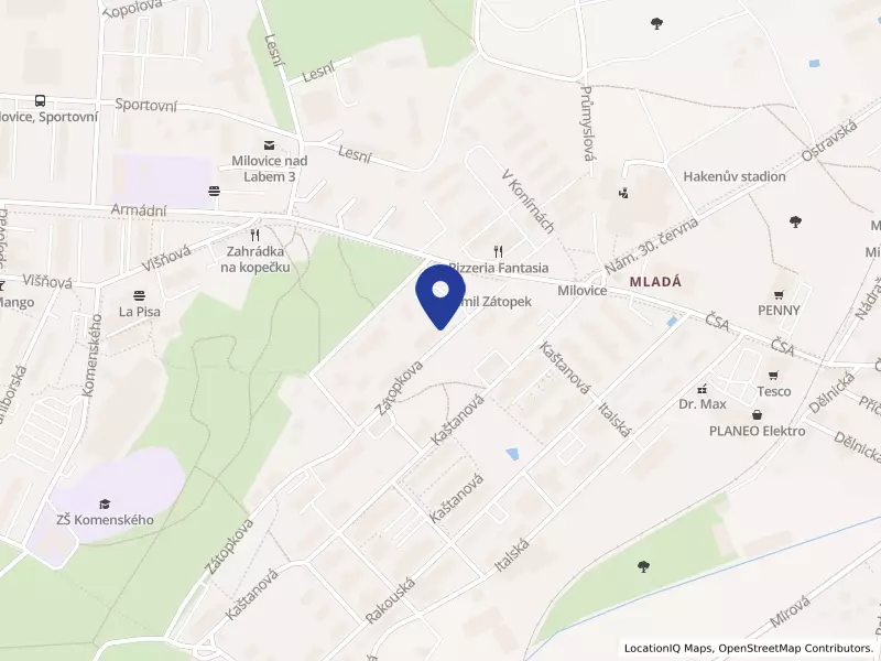 Gastrofamily - zařízení školního stravování s.r.o., Zátopkova 1056, 28924 Milovice - Mladá, IČO 10710086