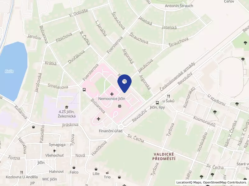 Oblastní nemocnice Jičín a.s., Bolzanova 512, 50601 Jičín - Valdické Předměstí, IČO 26001551