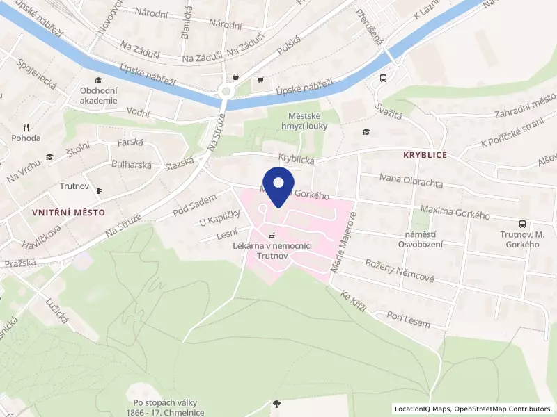Oblastní nemocnice Trutnov a.s., Maxima Gorkého 77, 54101 Trutnov - Kryblice, IČO 26000237